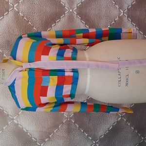 Nan-made Valentino Silk Remnant  Blouse Cropped